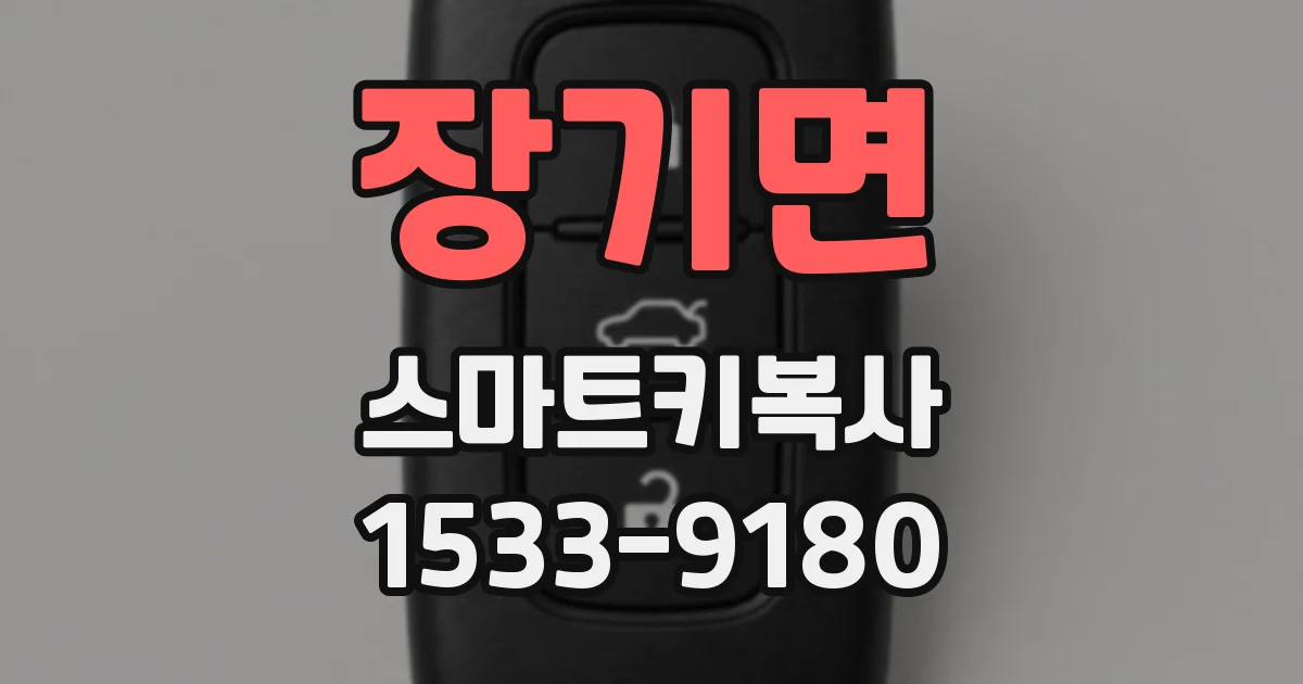 장기면 스마트키복사