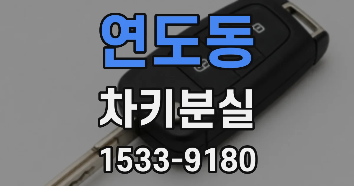 연도동 차키분실