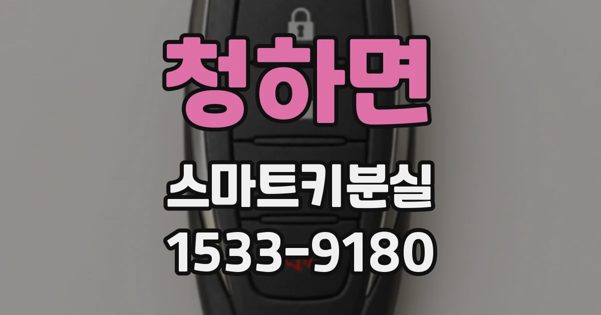 청하면 스마트키분실