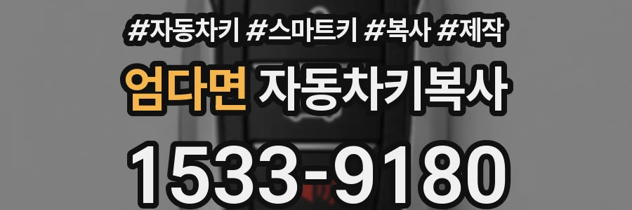 엄다면 자동차키복사
