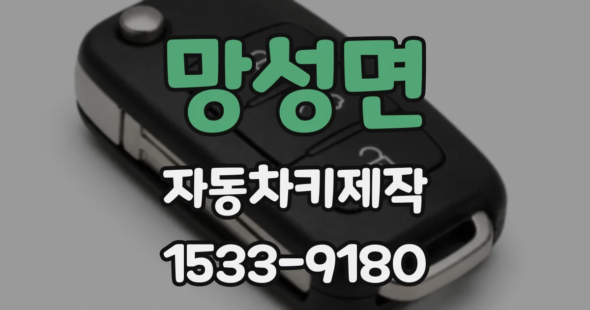 망성면 자동차키제작
