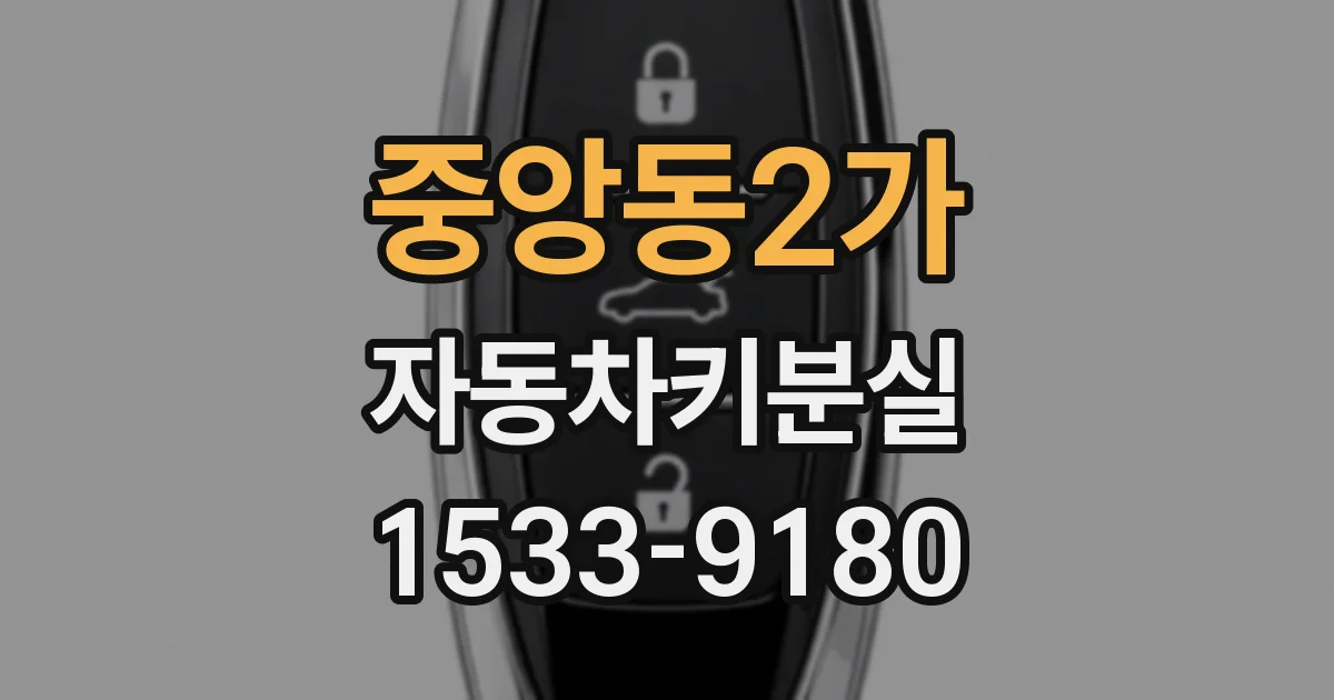 중앙동2가 자동차키분실