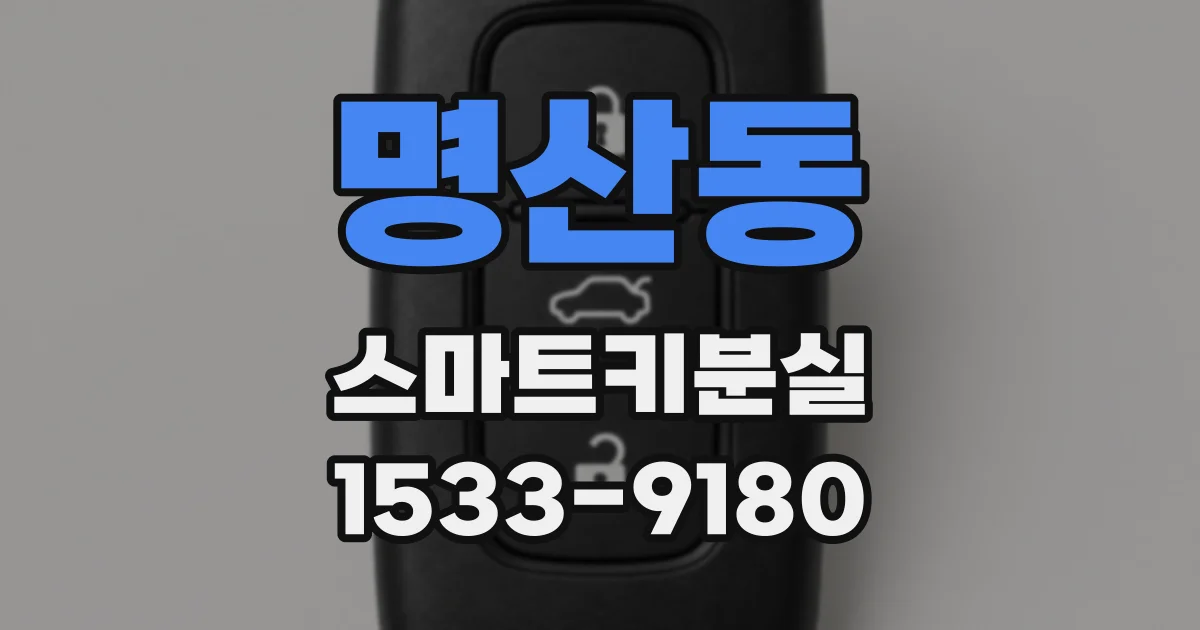 명산동 스마트키분실