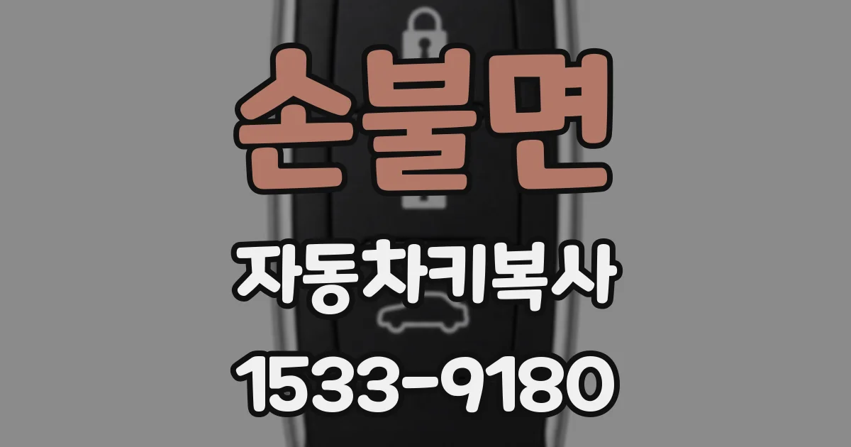 손불면 자동차키복사