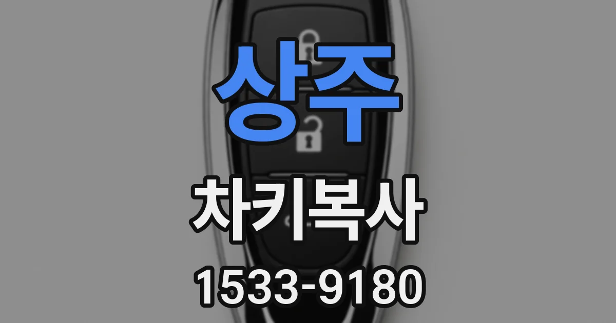 상주 차키복사
