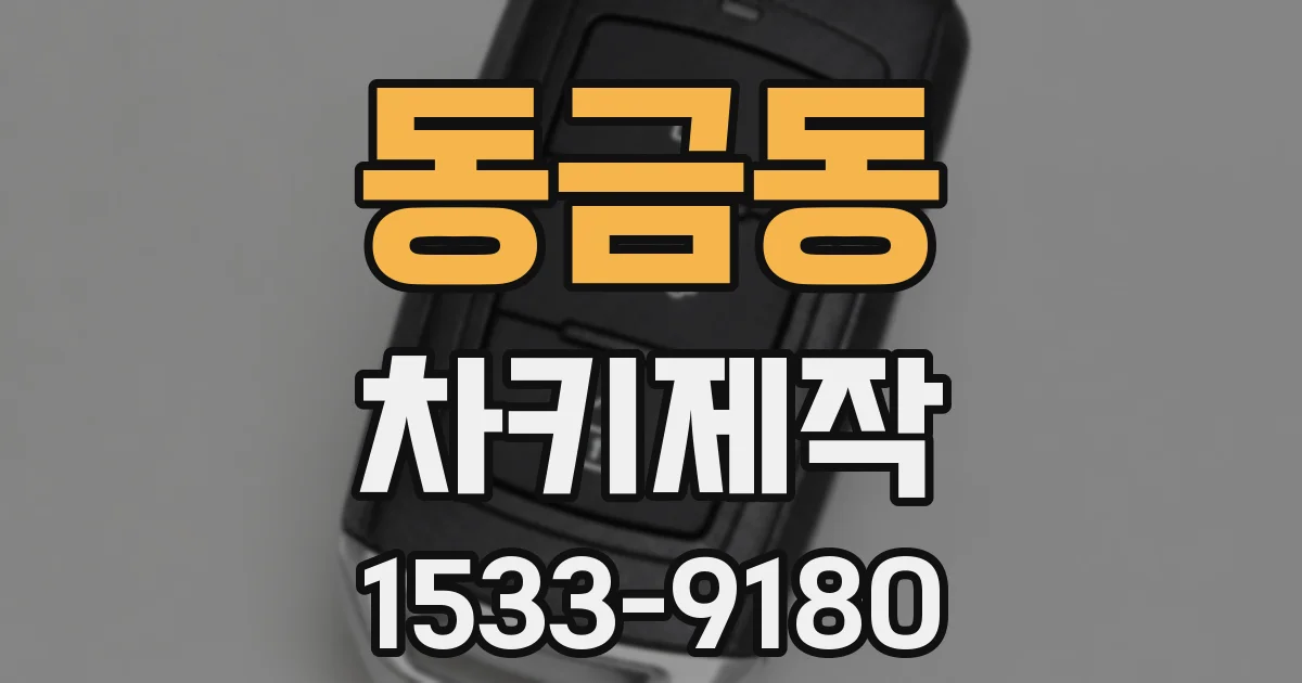 동금동 차키제작
