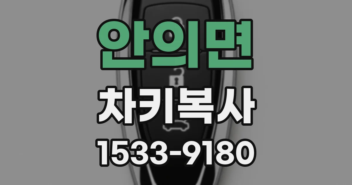 안의면 차키복사