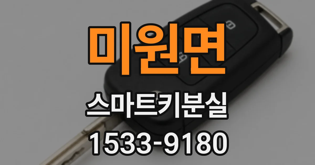 미원면 스마트키분실