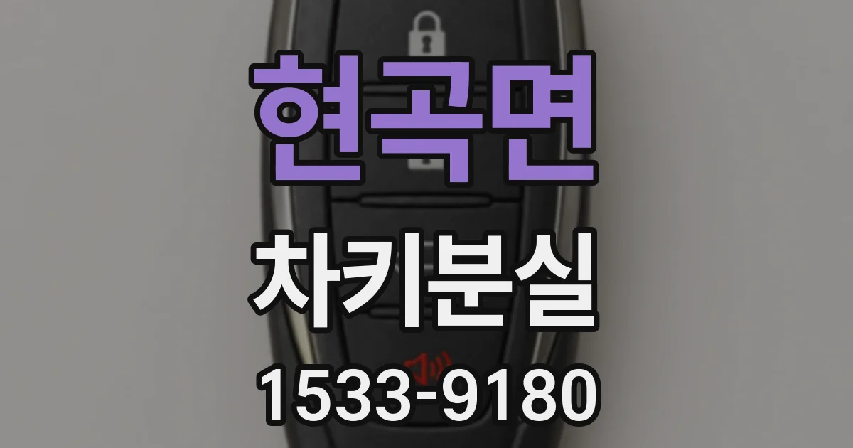 현곡면 차키분실