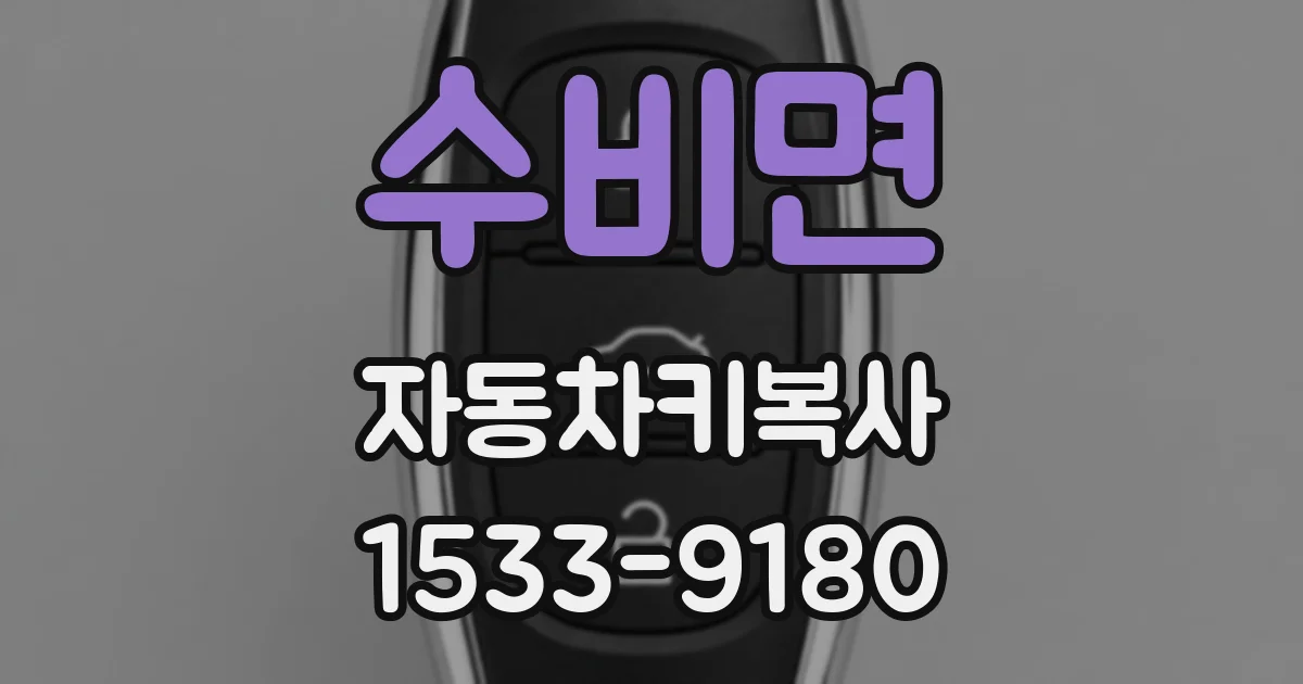 수비면 자동차키복사