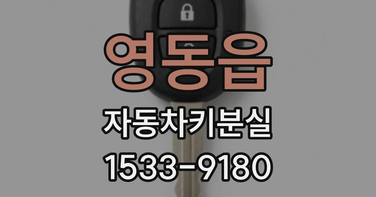 영동읍 자동차키분실