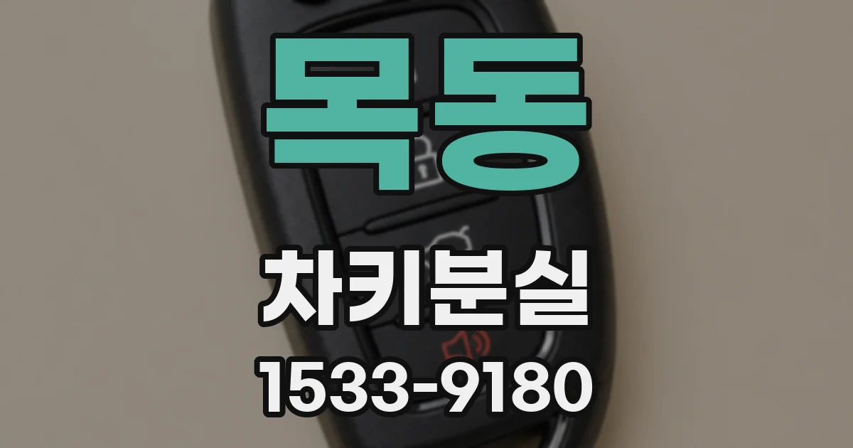 목동 차키분실