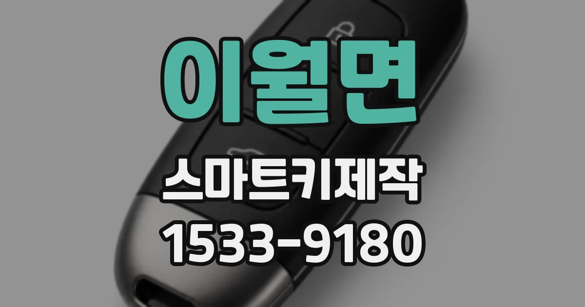이월면 스마트키제작