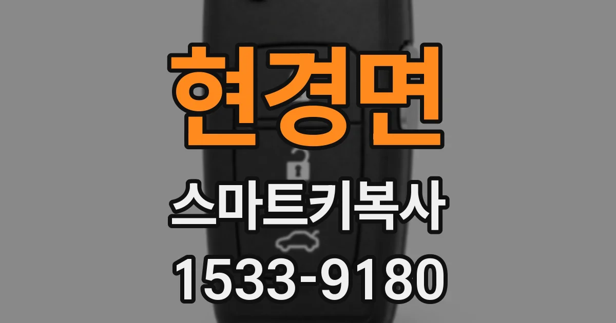 현경면 스마트키복사