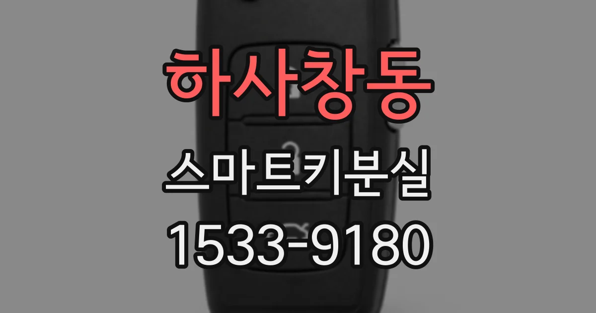 하사창동 스마트키분실