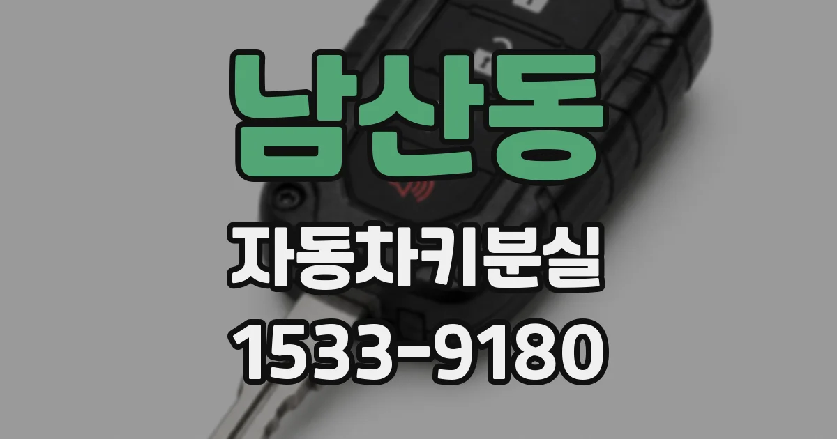 남산동 자동차키분실