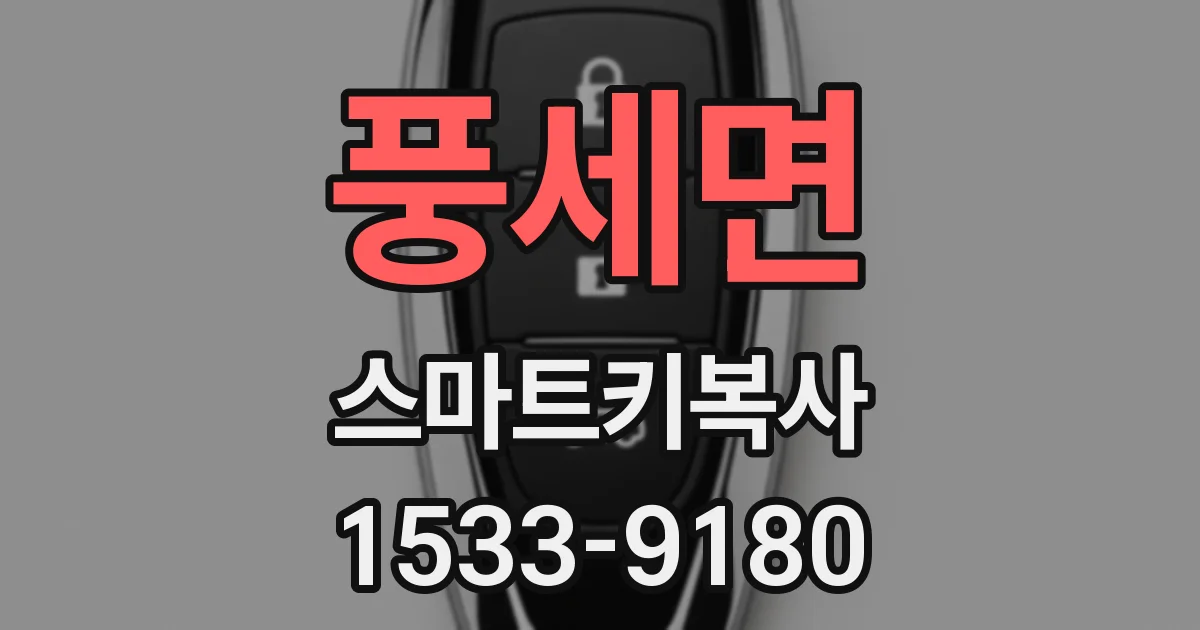 풍세면 스마트키복사