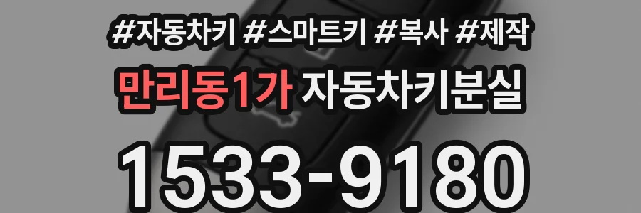만리동1가 자동차키분실