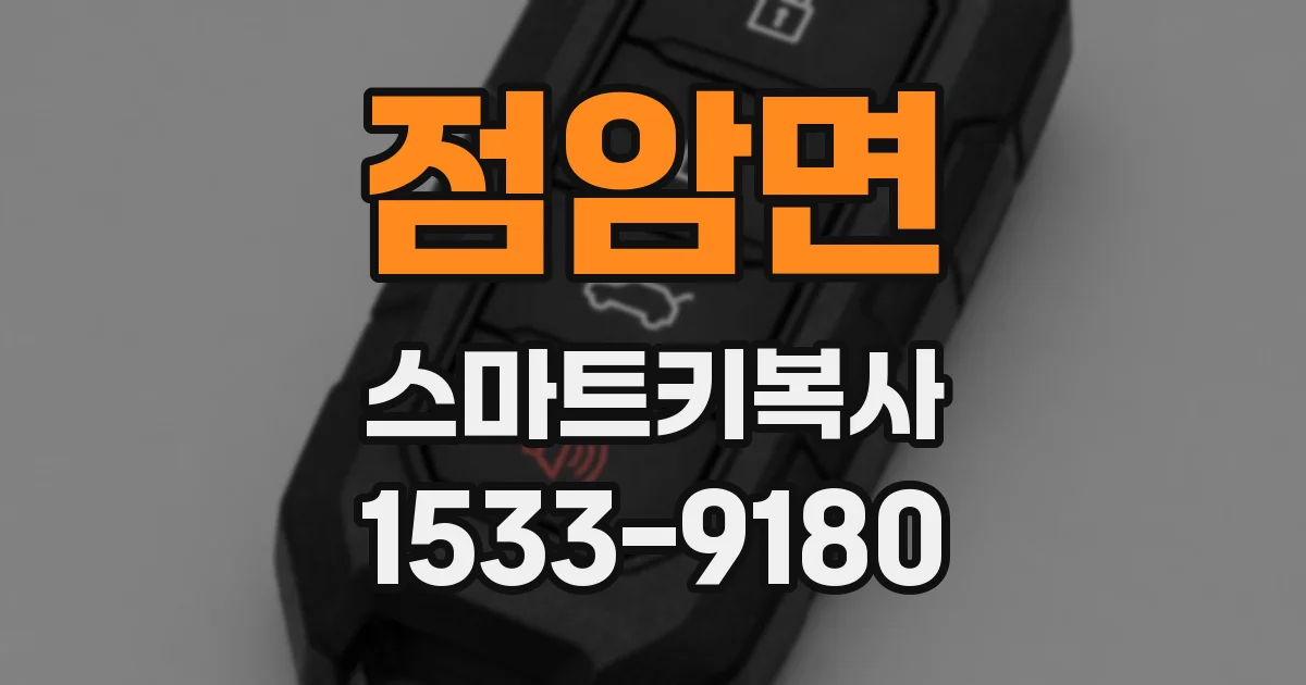 점암면 스마트키복사