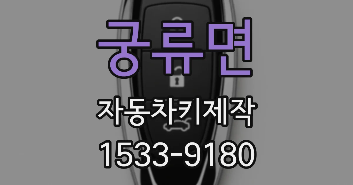 궁류면 자동차키제작
