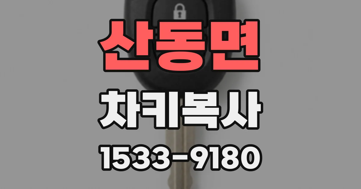 산동면 차키복사