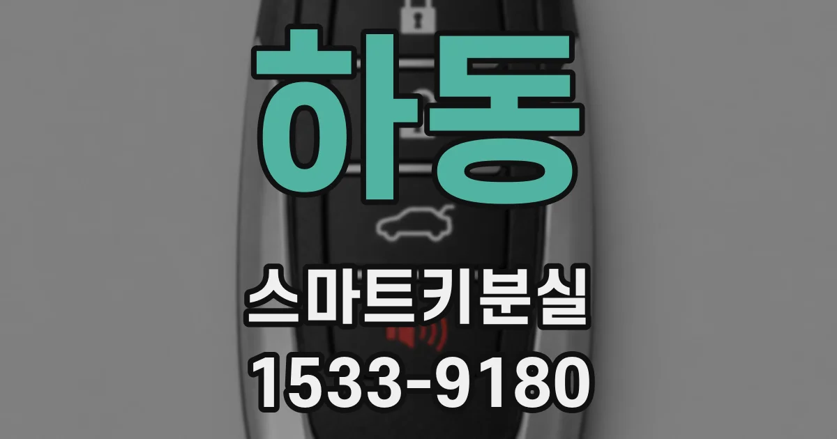 하동 스마트키분실