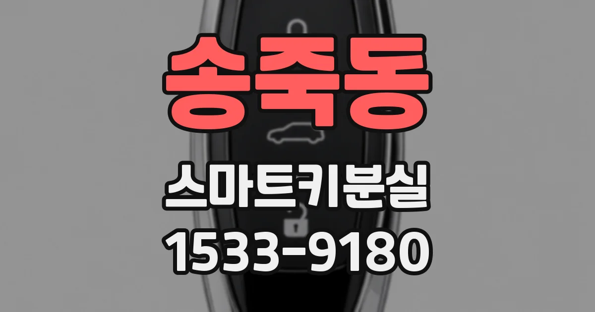 송죽동 스마트키분실