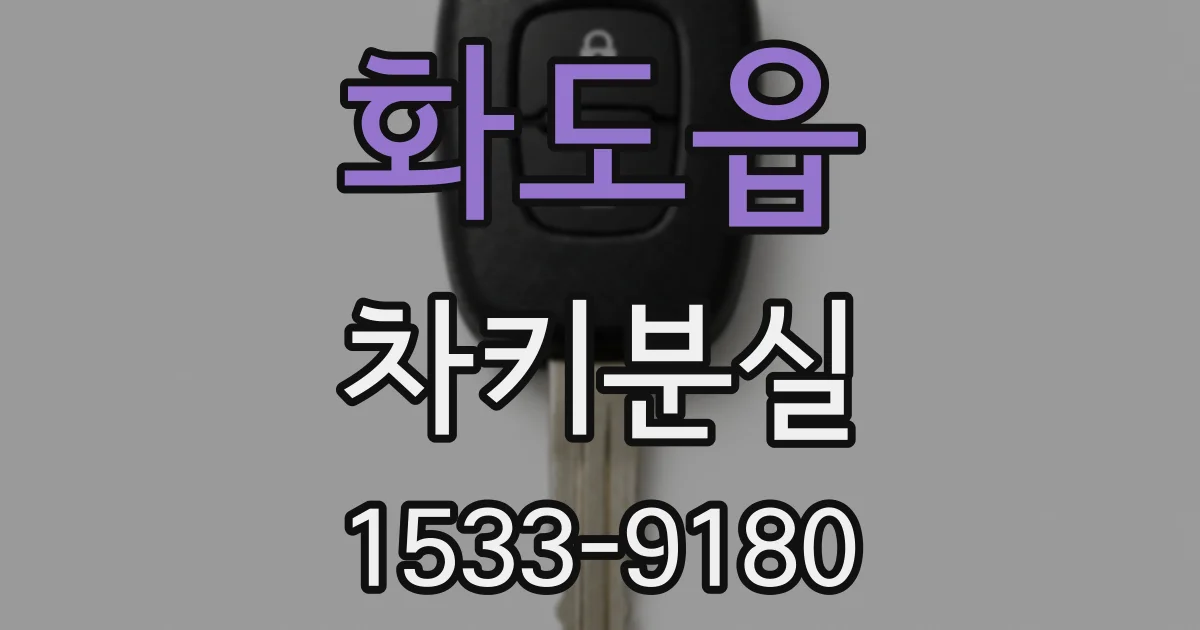 화도읍 차키분실