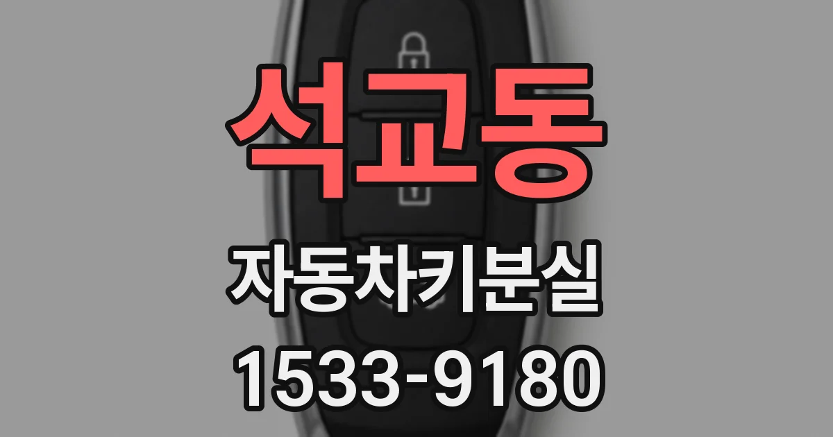 석교동 자동차키분실
