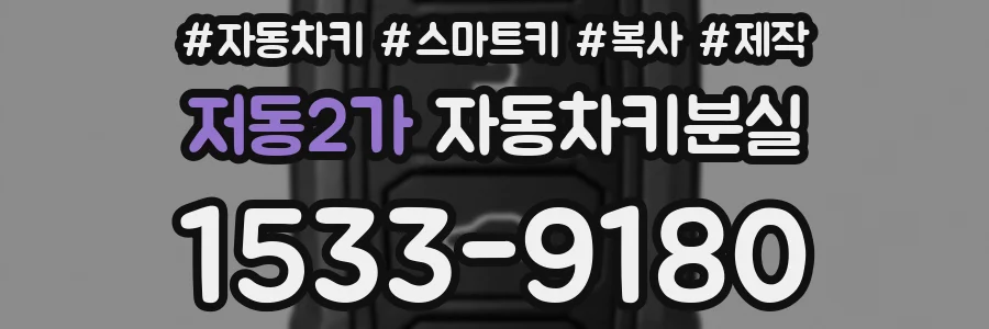 저동2가 자동차키분실