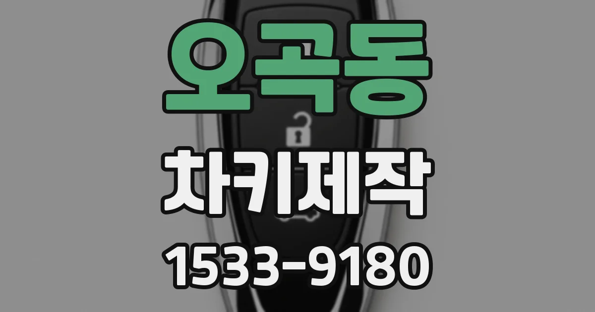 오곡동 차키제작