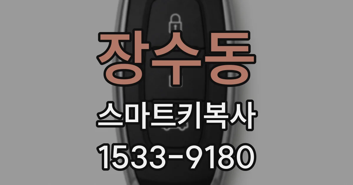장수동 스마트키복사