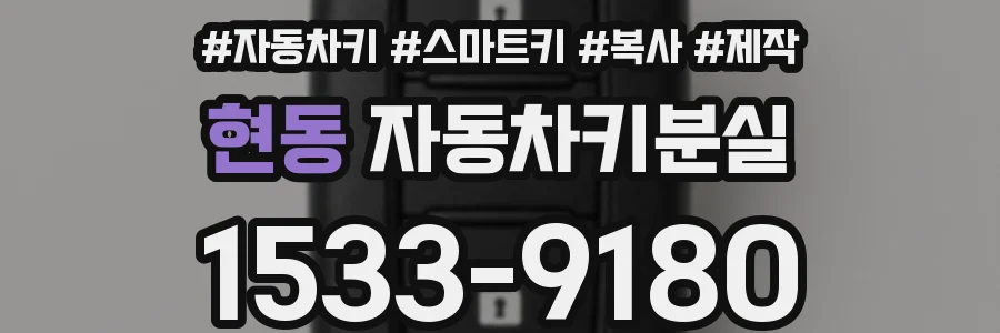 현동 자동차키분실