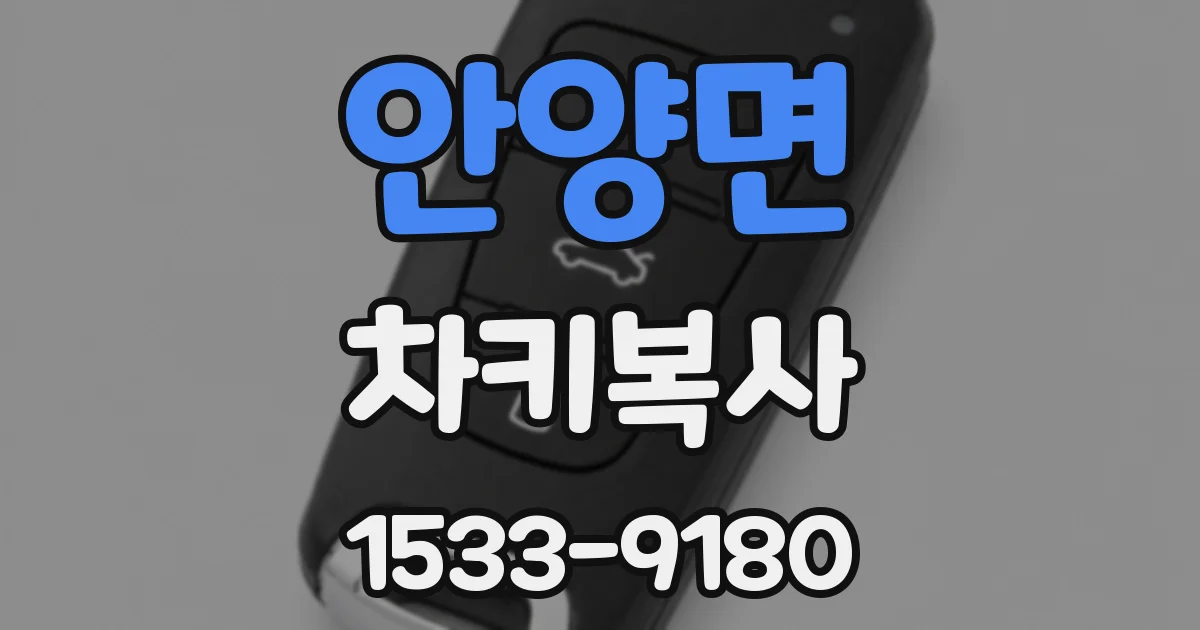 안양면 차키복사