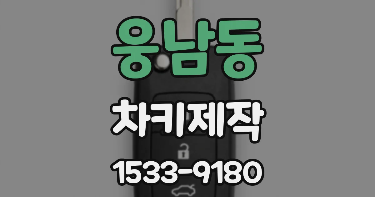 웅남동 차키제작