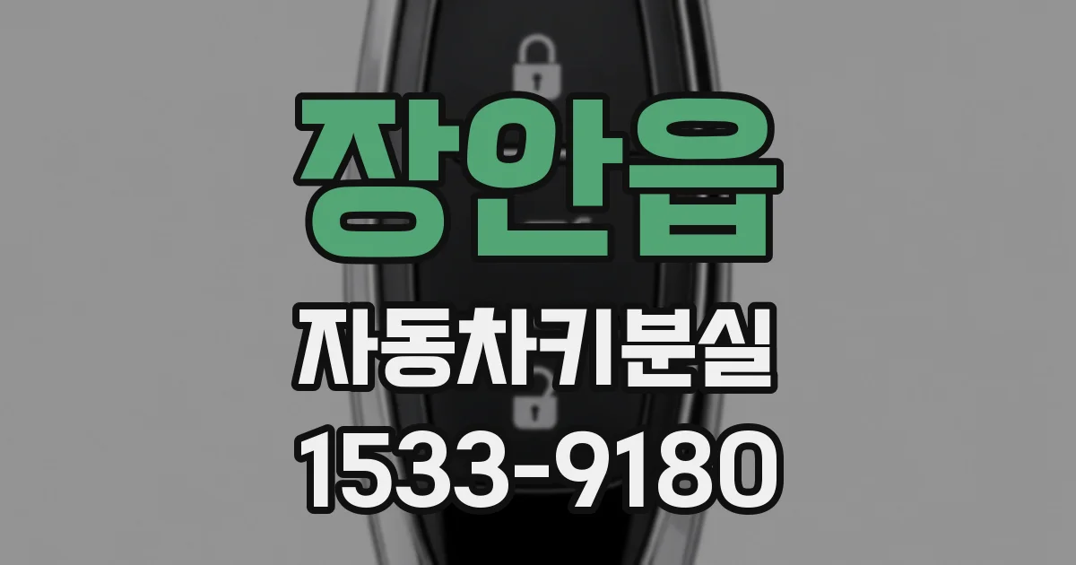 장안읍 자동차키분실