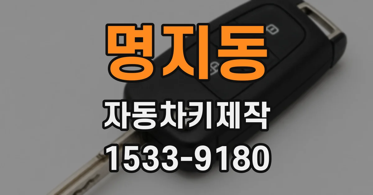 명지동 자동차키제작