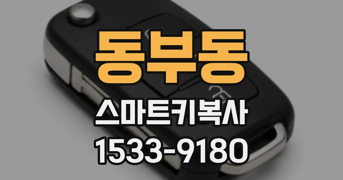 동부동 스마트키복사