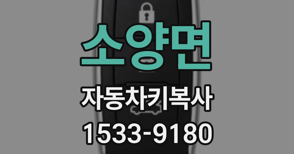 소양면 자동차키복사