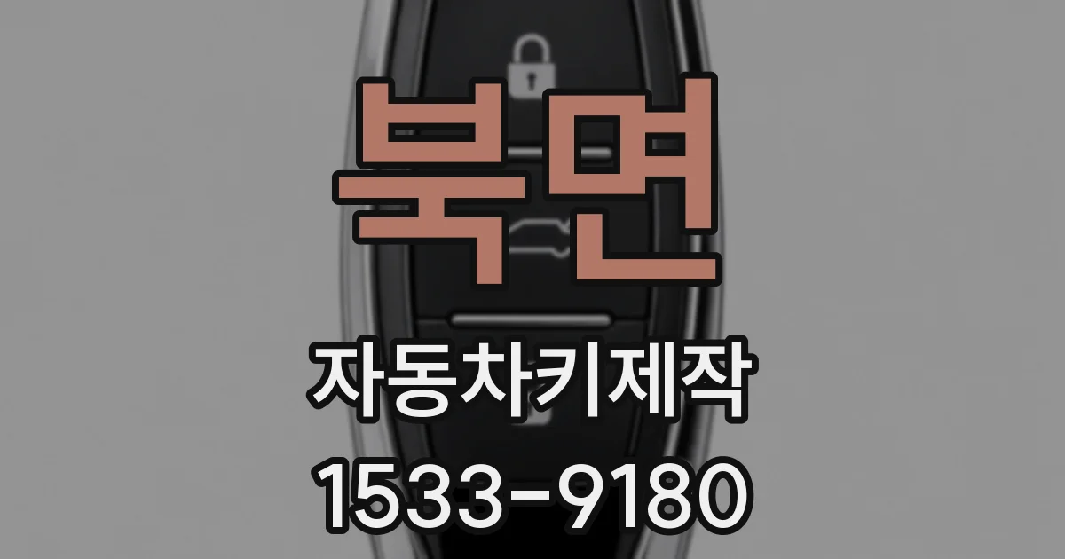 북면 자동차키제작