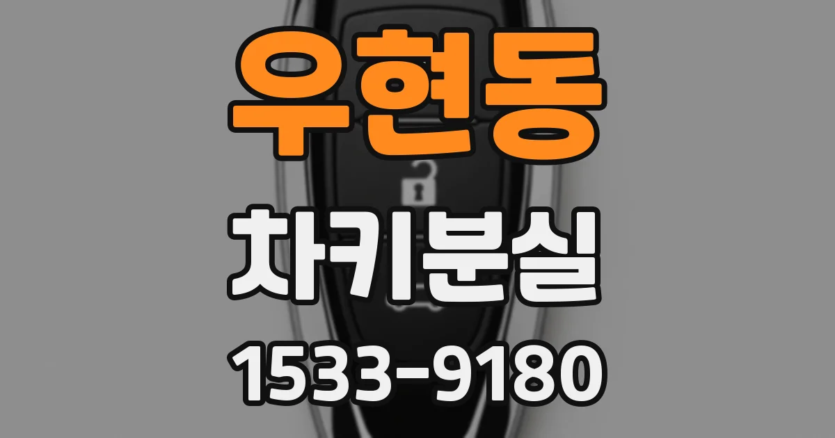 우현동 차키분실