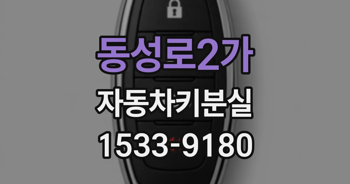 동성로2가 자동차키분실