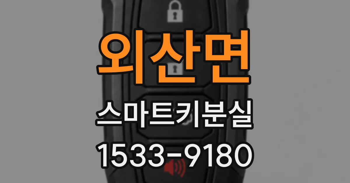 외산면 스마트키분실