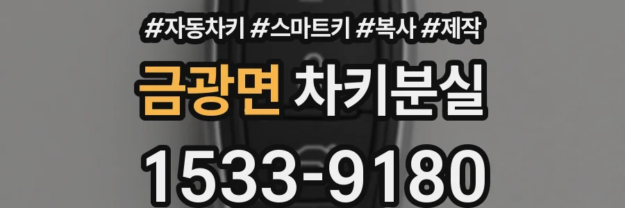 금광면 차키분실