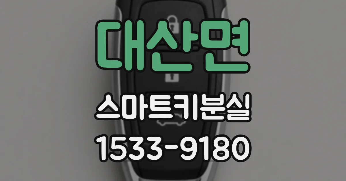 대산면 스마트키분실