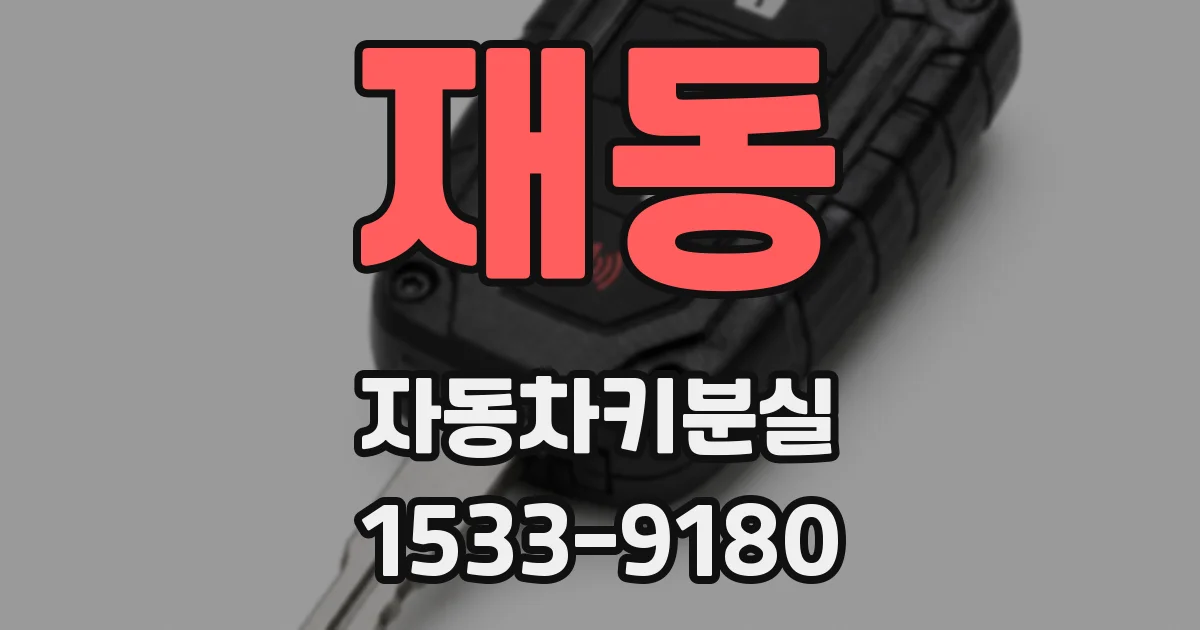 재동 자동차키분실