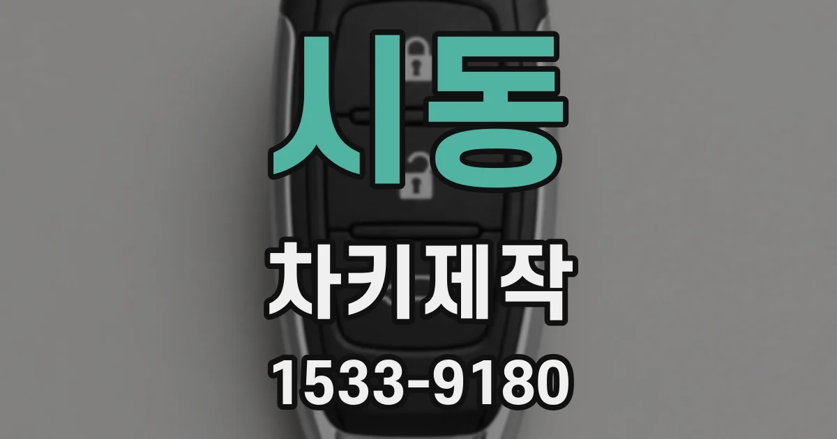 시동 차키제작