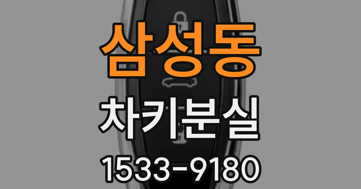 삼성동 차키분실