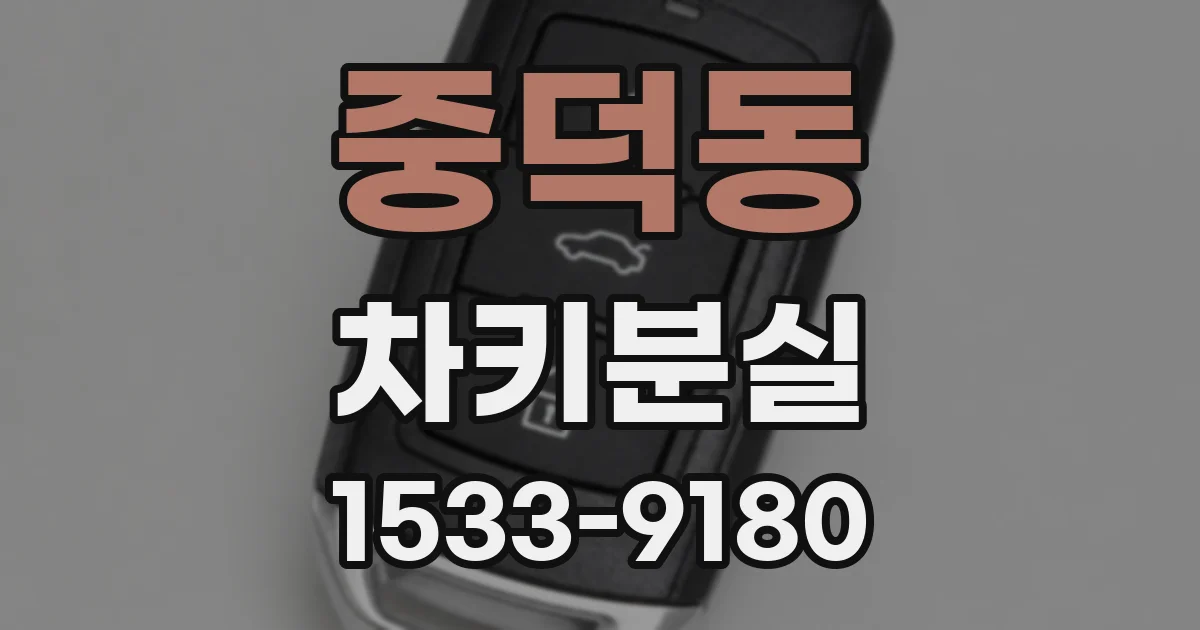 중덕동 차키분실