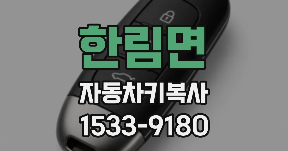 한림면 자동차키복사
